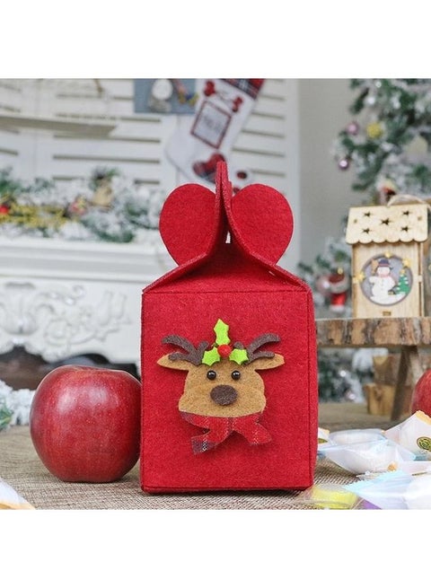 Decoration Foldable Apple Gift Packaging Bag Red