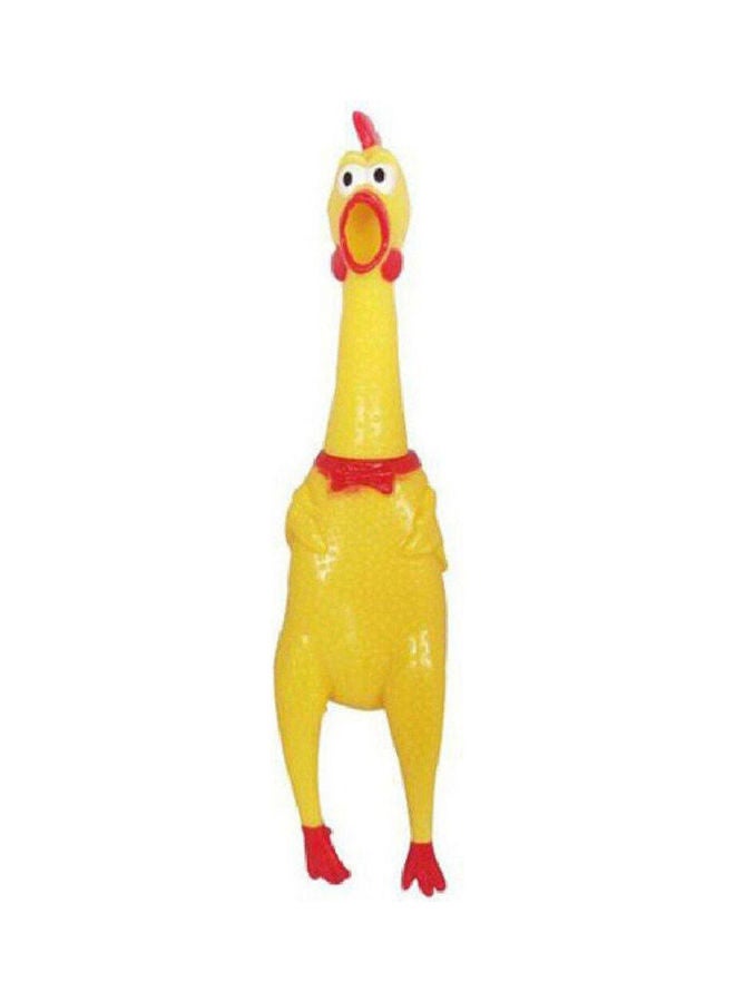 Screaming  Rubber Chicken Pet Dog Toy 9.8cm 
