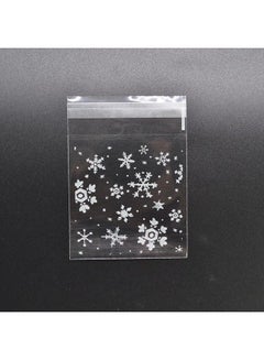 5 Packs Snowflake Candy Cookie Snack Self-Adhesive Gift Bag White - v1629641028/N50325415A_4