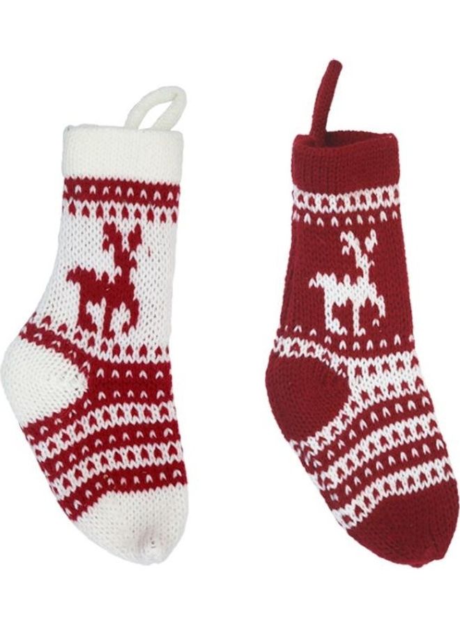 BGM 3-Piece Decoration Knitted Wool Socks Gift Bag Multicolour - Image 4