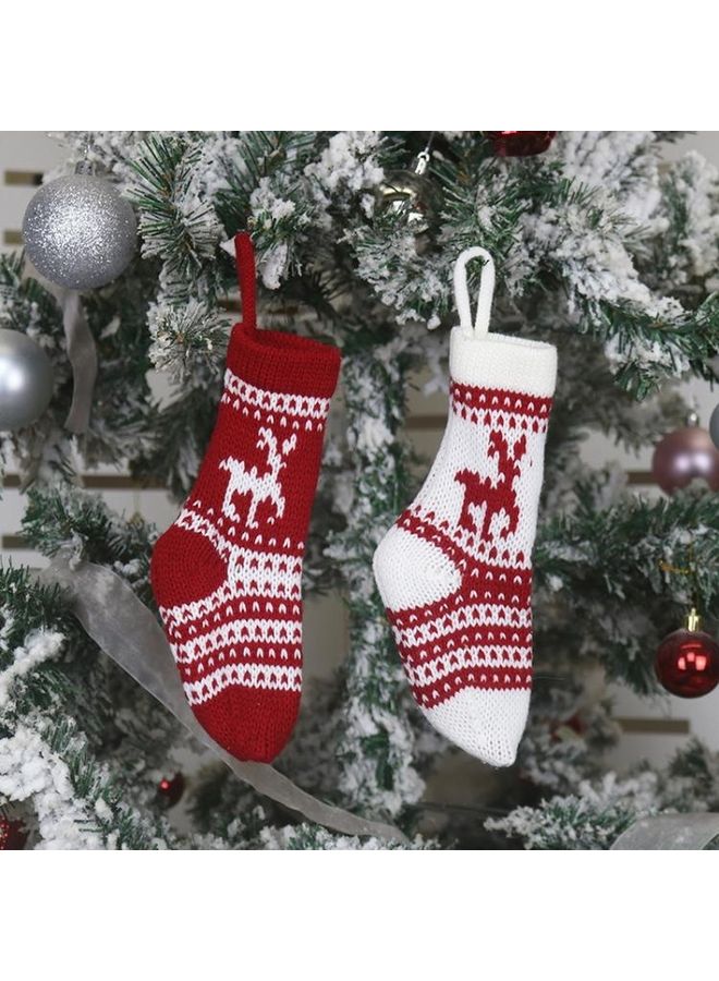 BGM 3-Piece Decoration Knitted Wool Socks Gift Bag Multicolour - Image 5