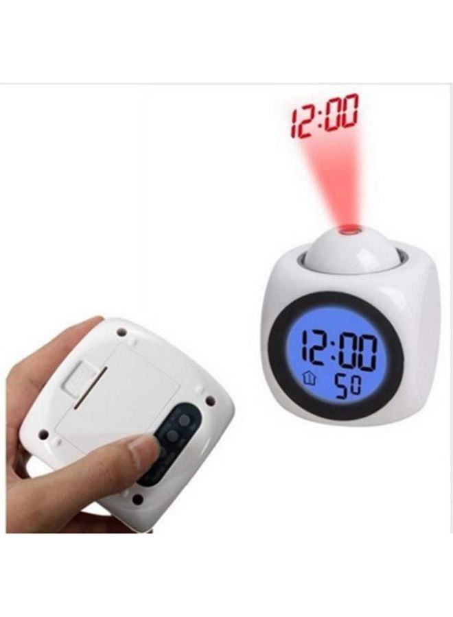 روبيك Magic Projector Led Alarm Clock Multifunction Projection White 9.2cm - Image 2