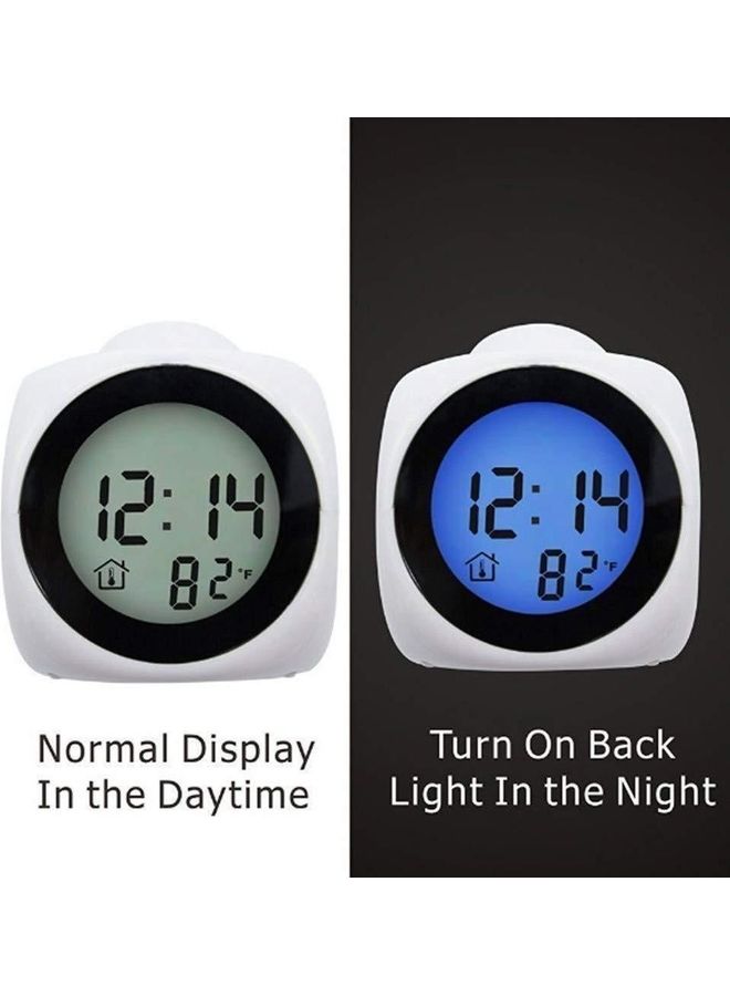 روبيك Magic Projector Led Alarm Clock Multifunction Projection White 9.2cm - Image 3