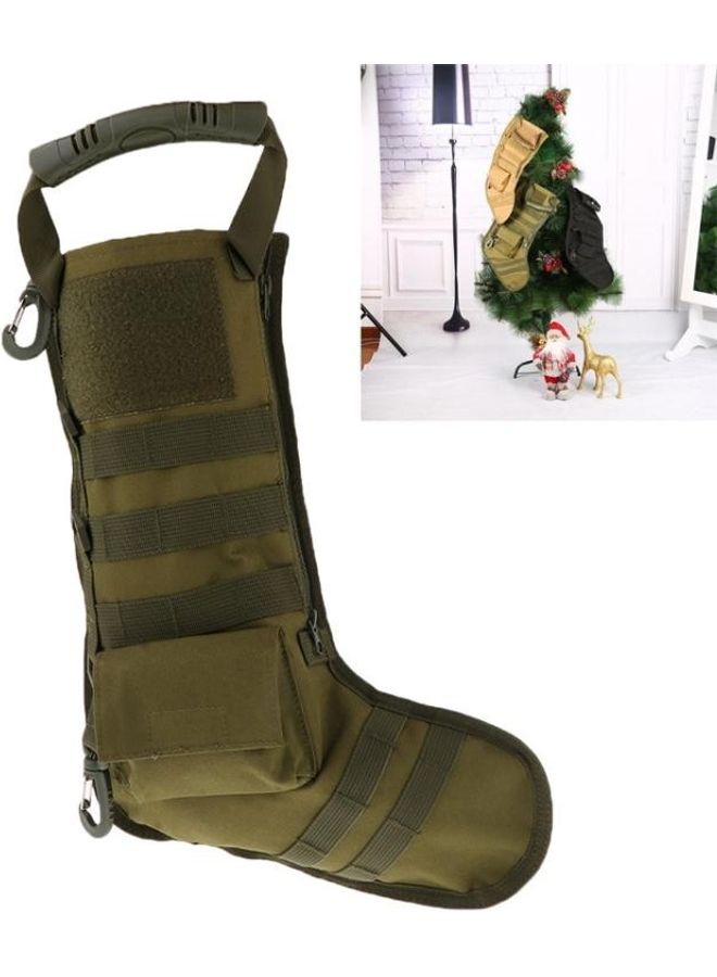 BGM Socks Shape Christmas Decorative Ornament Green - Image 1