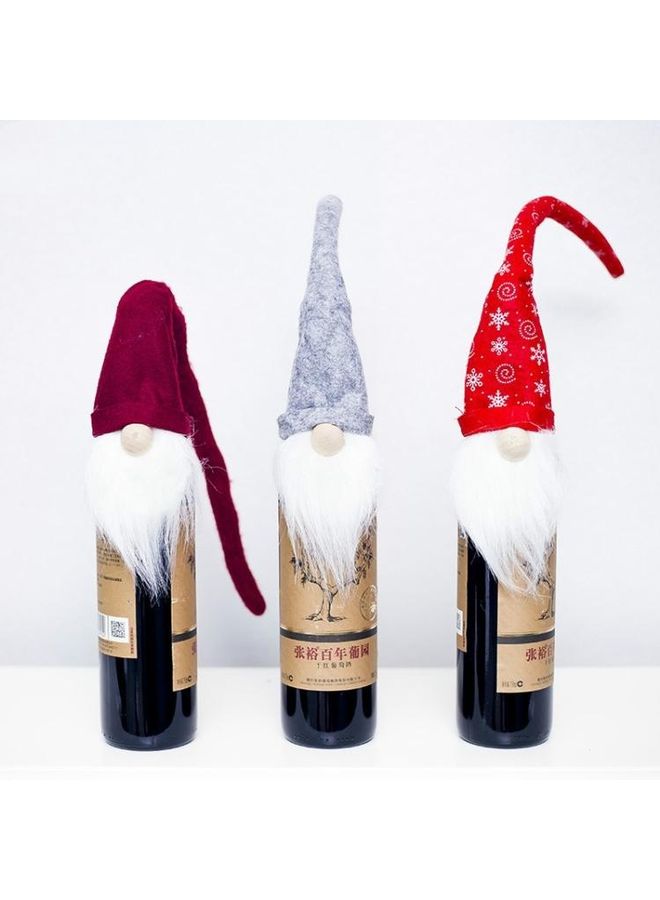 بي جي إم طقم أغطية زجاجات من القماش المخملي بتصميم مبتكر مكون من قطعتين متعدد الألوان - Image 2