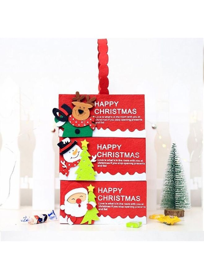 بي جي إم حقيبة حلوى زينة للكريسماس من قطعتين متعدد الألوان - Image 2