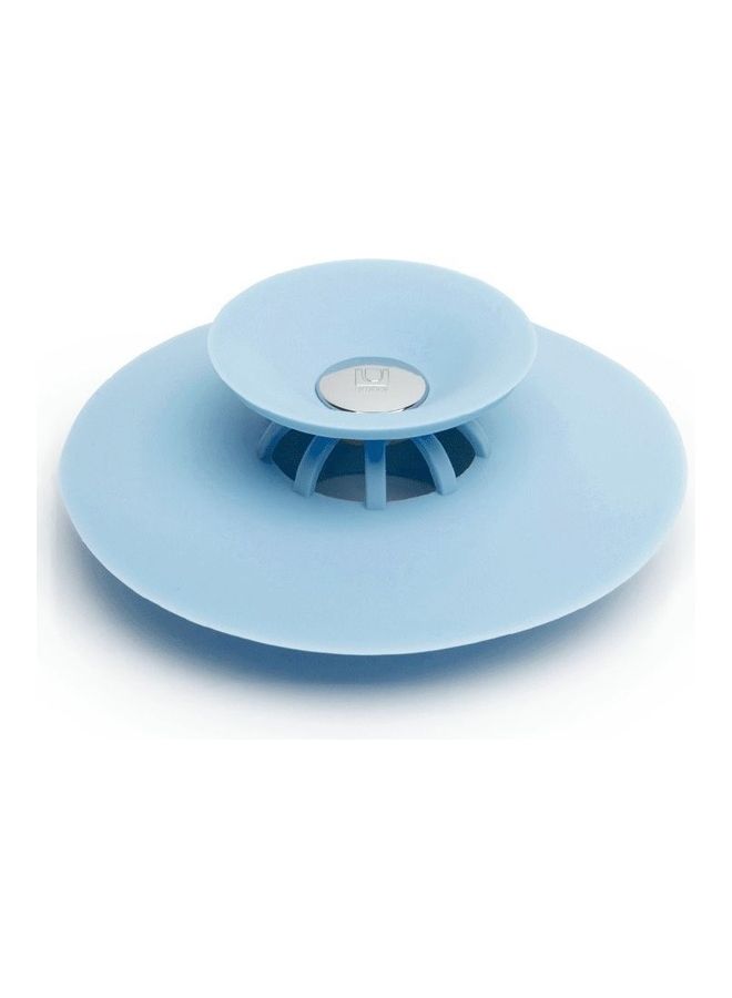 Generic Multi-Function Shower Drain Stopper And Hair Catcher Light Blue 10 x 3.6cm  - Image 2