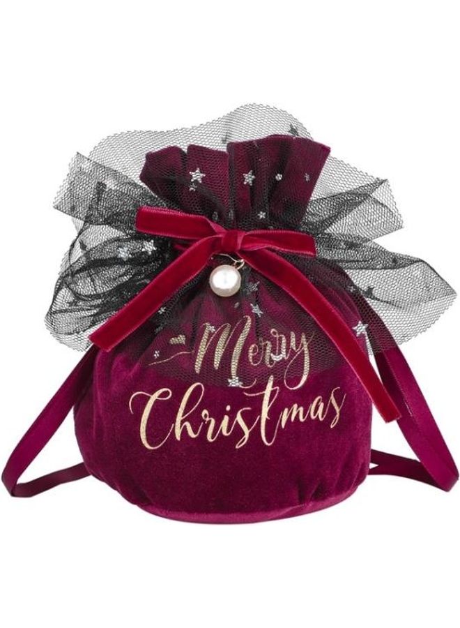 BGM 5-Piece Velvet Peace Fruit Decoration Supplies Candy Gift Bag Multicolour - Image 1