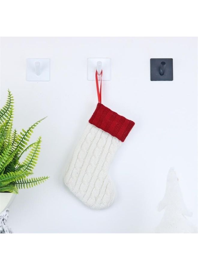 BGM 2-Piece Wool Knitting Sock Tree Pendant Decoration Bag Multicolour - Image 4