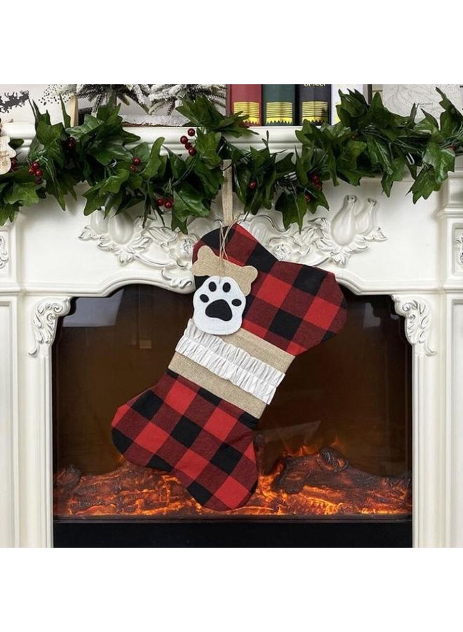 BGM Socks Shape Christmas Decorative Gift Bag Multicolour - Image 1