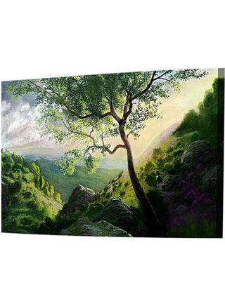 Modern Canvas Tableau - Tree in Forest Multicolour 70X100cm - v1629642741/N50326530A_1