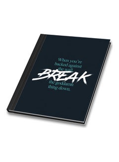 نوت بوك مقاس A5 بغلاف مزين بطبعة اقتباس لشخصية هارفي سبيكتر من فيلم Break The Wall. متعدد الألوان