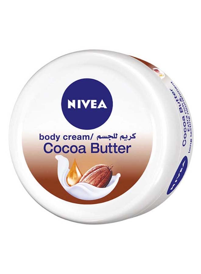 Nivea Cocoa Butter Body Cream, Vitamin E, Dry Skin, Jar 200ml - Image 1