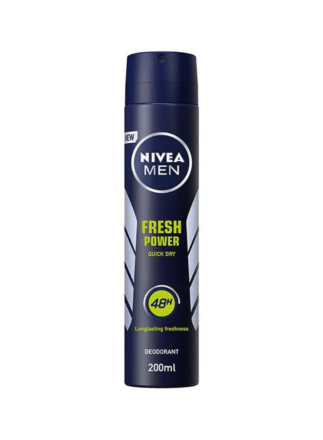Nivea Fresh Power Deodorant Spray For Men 200ml - Image 1