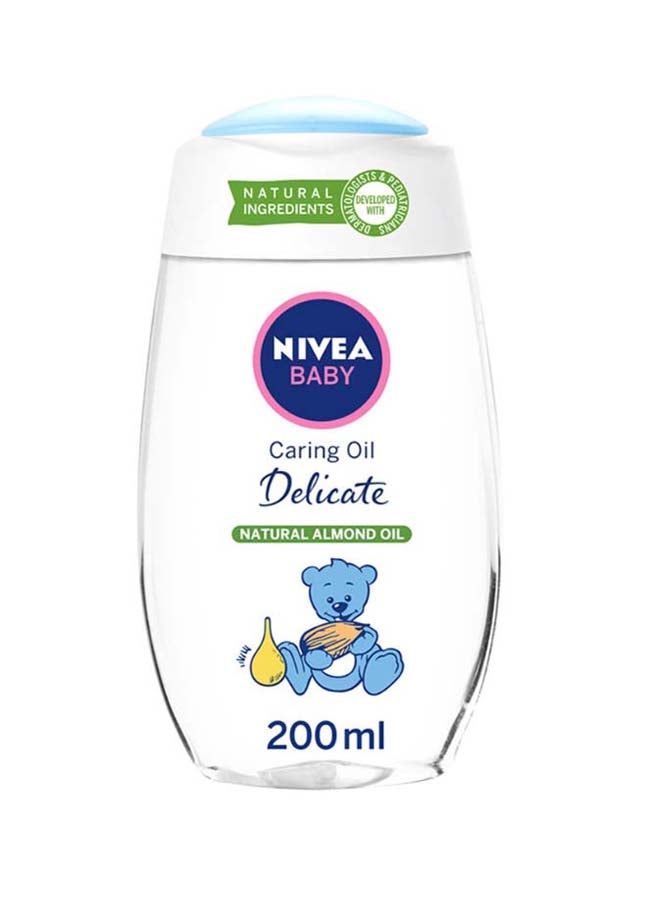 Nivea Baby Caring Oil Delicate 200 ml  - Image 1