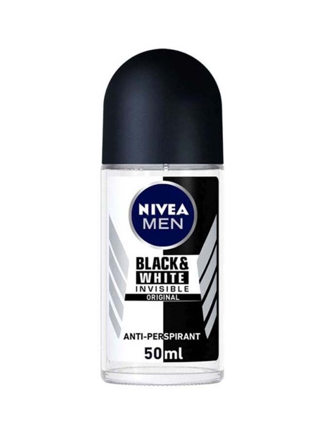 نيفيا مضاد التعرق إنفيزبل الأصلي مناسب للملابس السوداء والبيضاء ومزود ببلية دوارة للرجال، 50 مل 50ملليلتر - Image 1