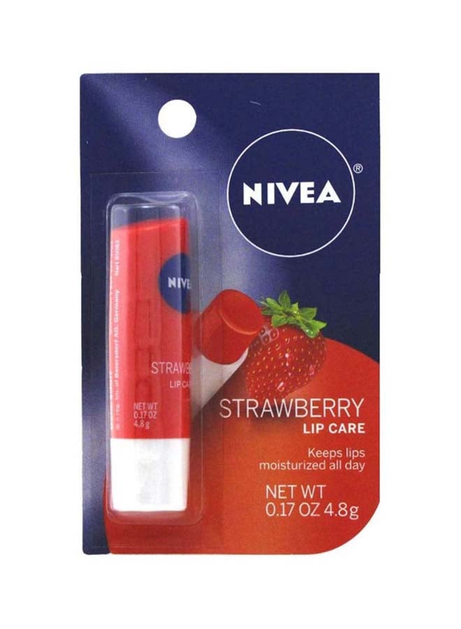 نيفيا مرطب شفاه ستروبري شاين بالفراولة أحمر 4.8جرام - Image 1