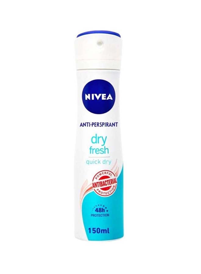 Nivea Dry Fresh, Antiperspirant And Antibacterial Protection Spray For Women 150ml  - Image 1