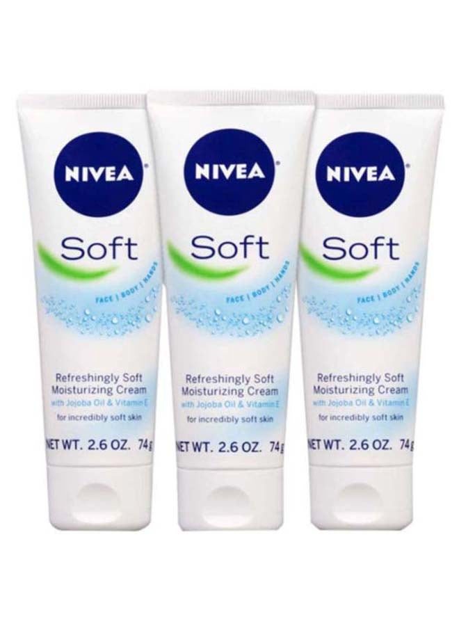 Nivea 3-Piece Soft Moisturizing Creme 222grams