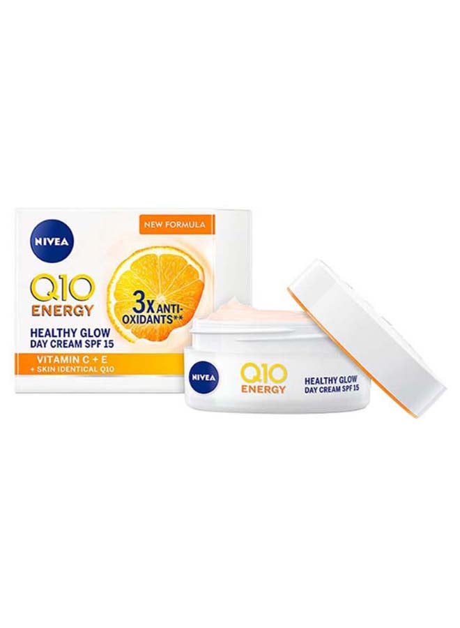 Nivea Q10 Plus C Anti-Oxidants, Energy Glow Day Cream 50ml - Image 1