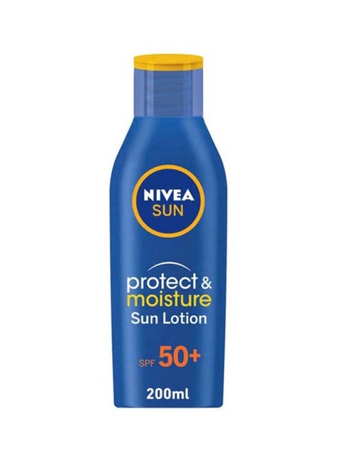 SUN Protect & Moisture Sun Lotion, UVA & UVB Protection, SPF 50, 200ml