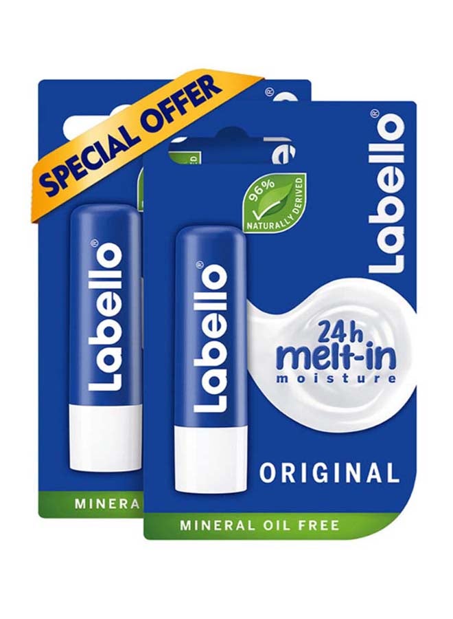 Nivea Original Classic Lip Balm 4.8g Pack of 2 4.8grams - Image 1
