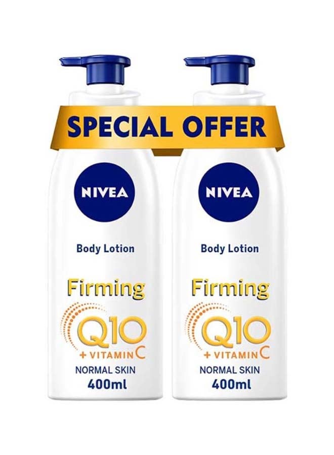 Nivea Q10 Plus Vitamin C Firming Body Lotion, Normal Skin 400ml Pack of 2 - Image 1