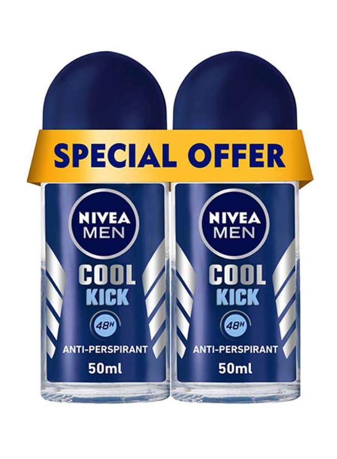 Nivea - Cool Kick Antiperspirant Roll On Pack Of 2 50ml - Image 1