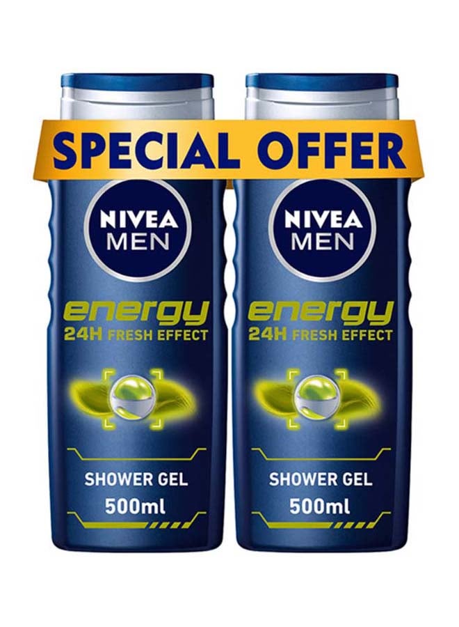 Nivea Energy 24h Fresh Shower Gel Pack Of 2 500ml