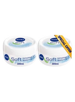 Nivea Pack Of 2 Soft Moisturizing Cream 300ml  - Image 1