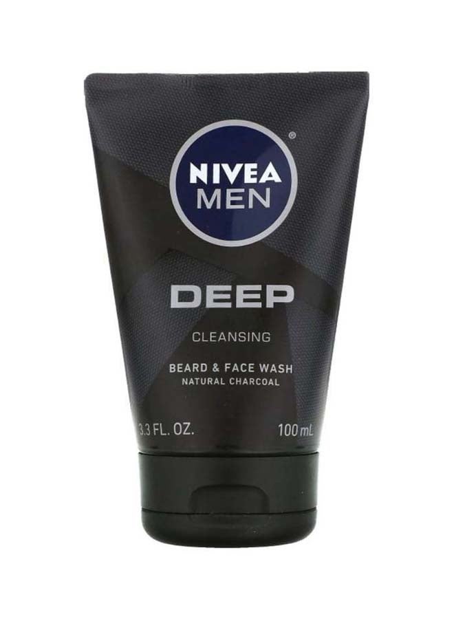 Nivea Deep Cleansing Beard And Face Wash 100ml - Image 1