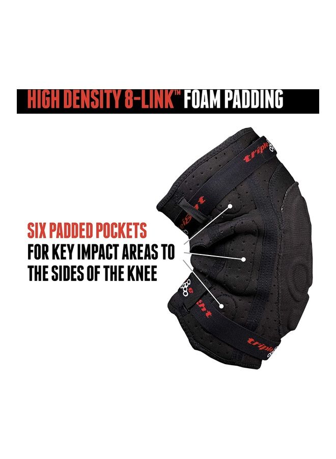 تريبل 8 واقي ركبة إكسو سكين، مقاس سمول، لون أسود. - Image 2