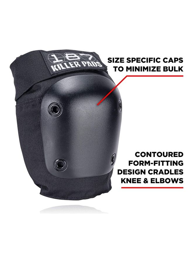 187 Killer Pads Combo Pack With Elbow Pads & Knee Pads Black S / M  - Image 4
