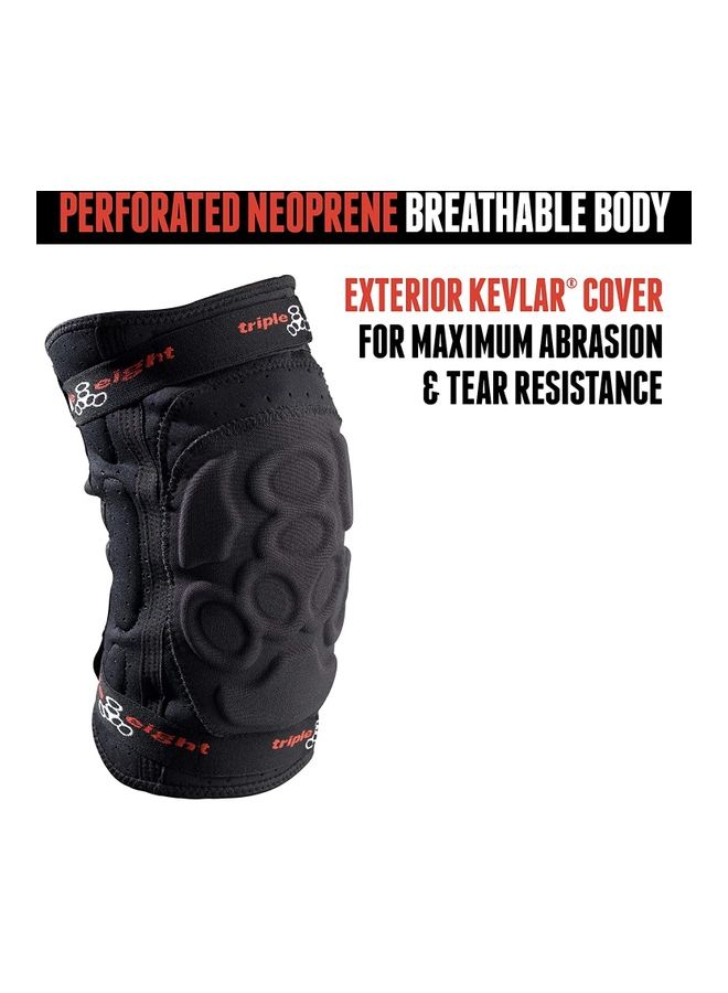 تريبل 8 واقي ركبة إكسو سكين مقاس لارج، لون أسود. - Image 3
