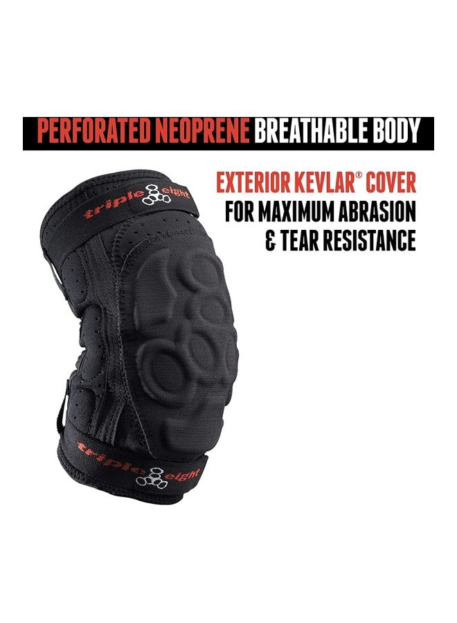 تريبل 8 وسادة كوع إكسو سكين صغيرة، سوداء - Image 3