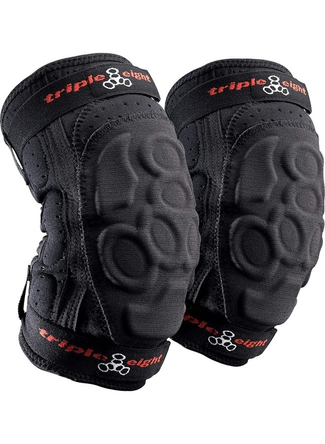 تريبل 8 واقي كوع إكسو سكين مقاس متوسط، لون أسود - Image 1