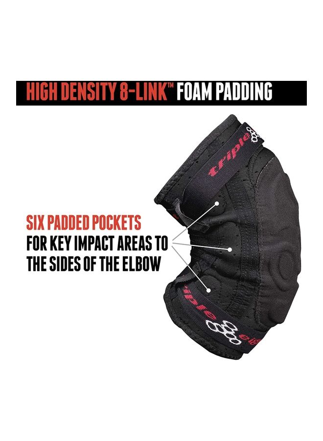 تريبل 8 واقي كوع إكسو سكين مقاس متوسط، لون أسود - Image 2