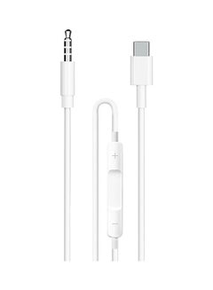 Earldom Type-C To 3.5Mm Aux Cable White  - Image 1