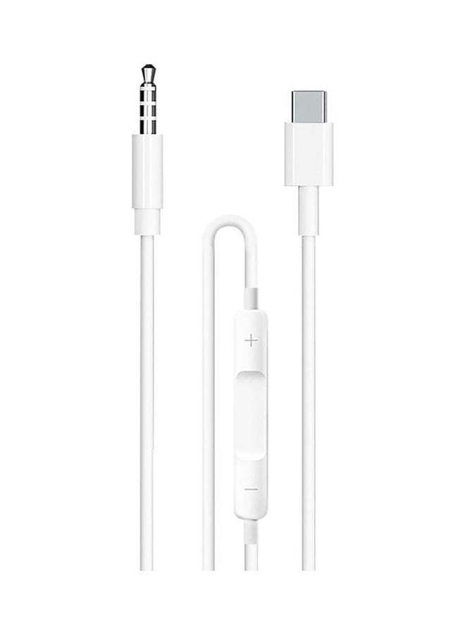 Earldom Type-C To 3.5Mm Aux Cable White - Image 1