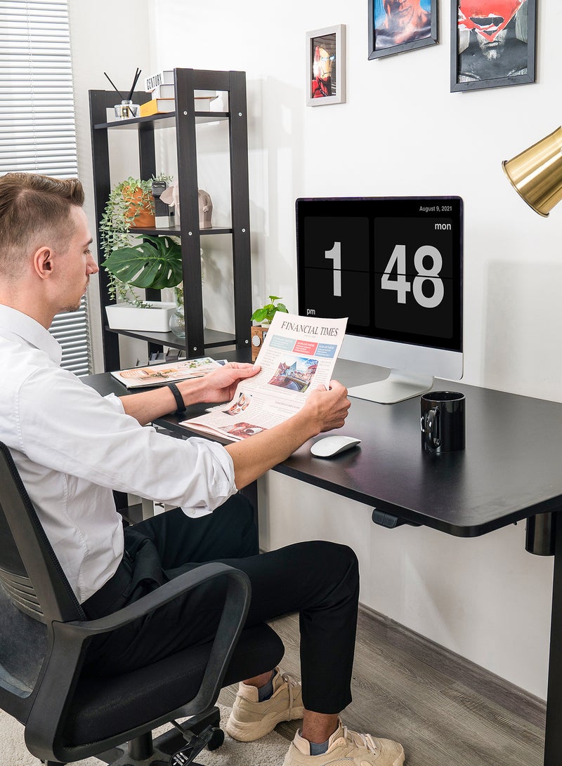 Switch - Height Adjustable Desk Computer Table Used As Study Office Table Or Gaming Table, Tabletop Size 120*60 Black Height Adjustable Range: 70Cm-120Cm Single Motor Black - Image 1