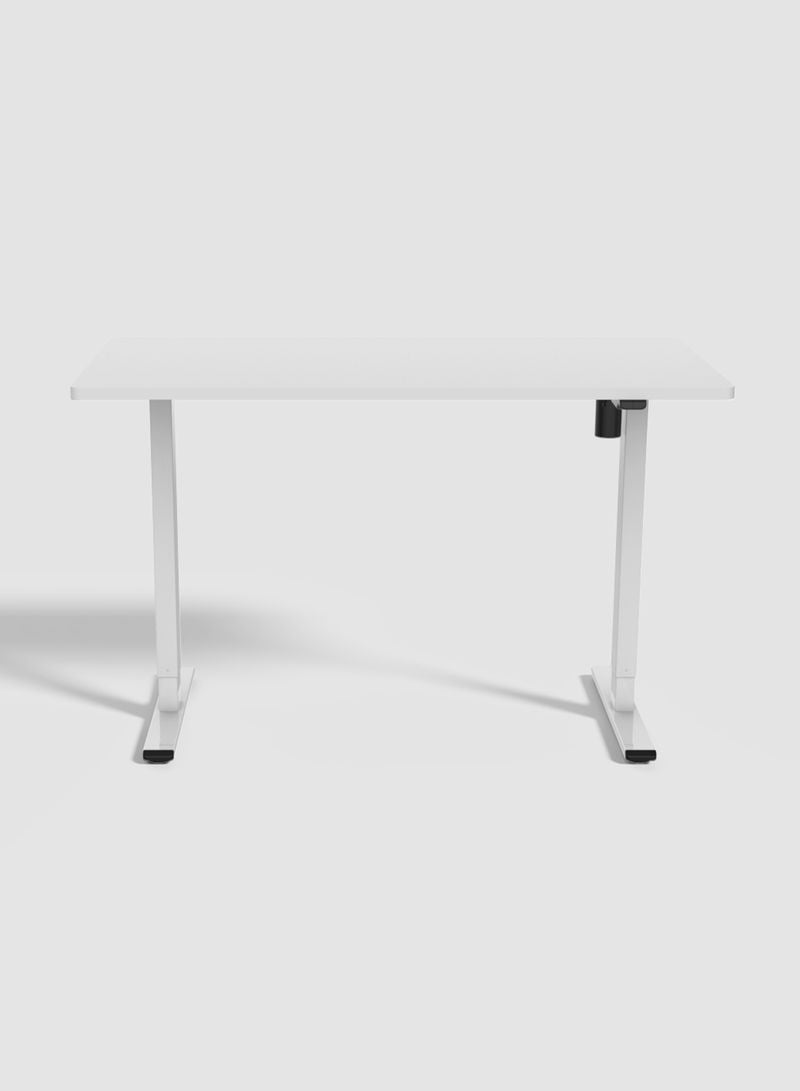 Switch - Height Adjustable Desk Computer Table Used As Study Office Table Or Gaming Table, Tabletop Size 140*70 White Height Adjustable Range: 70Cm-120Cm Single Motor White - Image 1