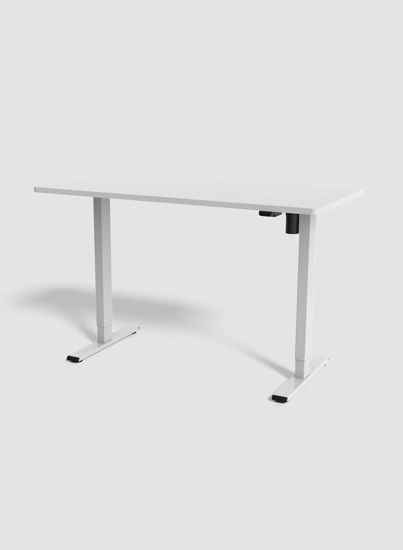 Switch - Height Adjustable Desk Computer Table Used As Study Office Table Or Gaming Table, Tabletop Size 140*70 White Height Adjustable Range: 70Cm-120Cm Single Motor White - Image 1