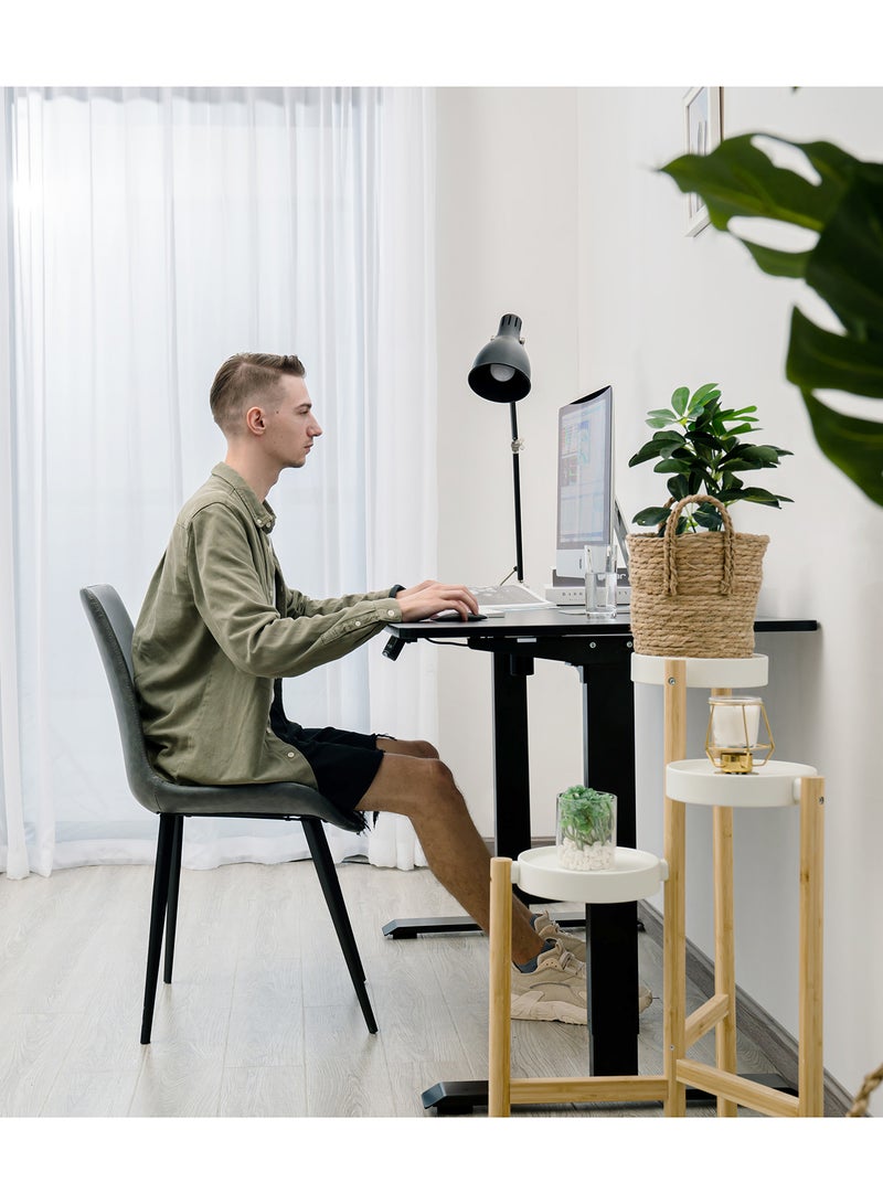 Switch - Height Adjustable Desk Computer Table Used As Study Office Table Or Gaming Table, Tabletop Size 120*60 Black Height Adjustable Range: 70Cm-120Cm Single Motor Black 82*5*27*15*5.8cm - Image 1