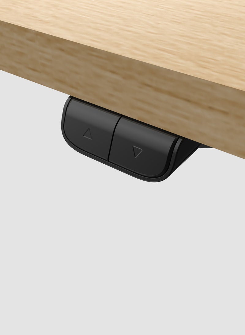 Height Adjustable Desk Computer Table Used As Study Office Table Or Gaming Table, Tabl etop Size 140*70 Black/Oak Height Adjustable Range: 70Cm-120Cm Single Motor Black/Oak