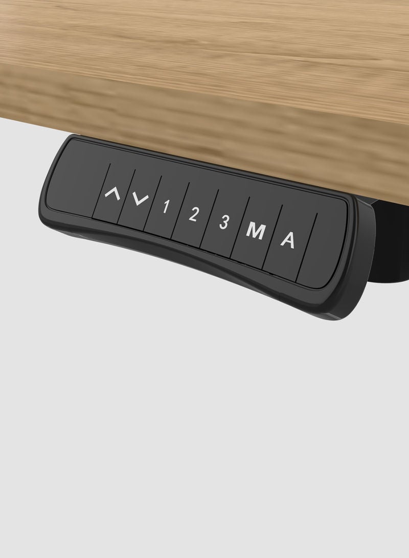Switch - Height Adjustable Desk Computer Table Used As Study Office Table Or Gaming Table, Tabletop Size 140*70 White/Wood Height Adjustable Range: 70Cm-120Cm Single Motor White/Wood - Image 1