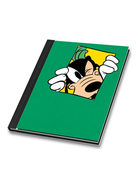 A4 Cute Goofy Design Binded Notebook Green/Yellow/Black