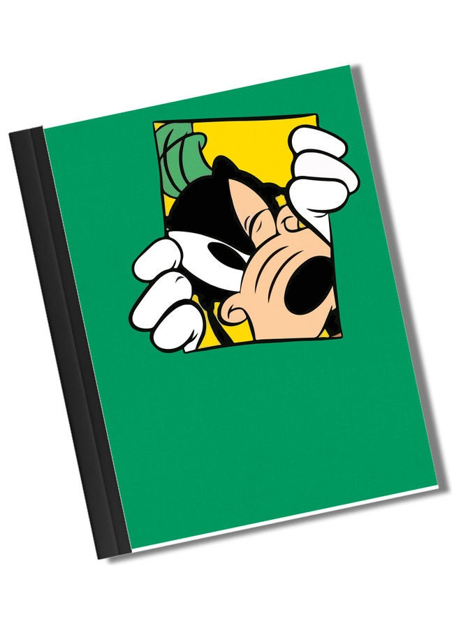 LIT - A4 Cute Goofy Design Binded Notebook Green/Yellow/Black - Image 1