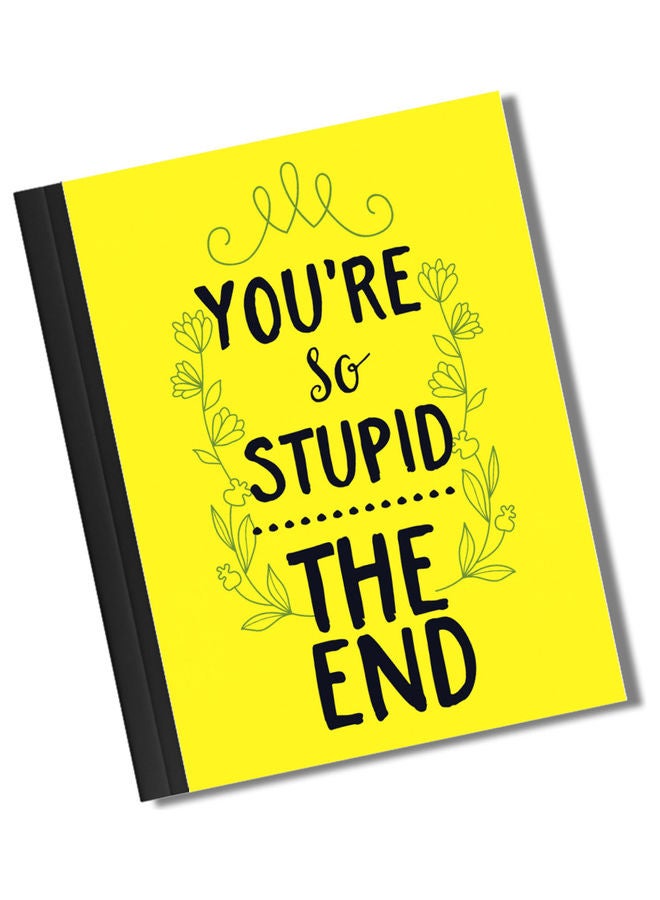 LIT - The End Design Binded Notebook Yellow/Black - Image 1