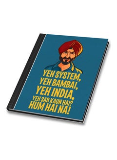 Saif Ali Khan Sacred Games Cover Printed A4 Notebook Multicolour