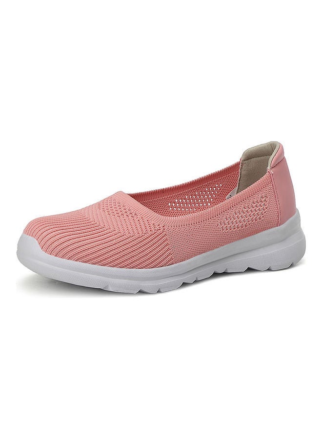 Breathable Casual Slip-On Shoes Pink - Image 1